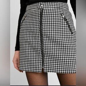 Hollister Houndstooth Ultra High-Rise Miniskirt